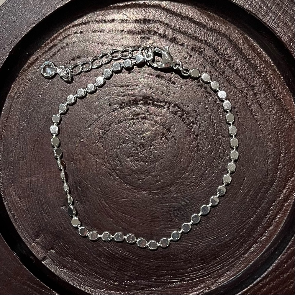 Silver Dot Chain Bracelet